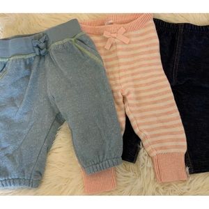 Baby Girl Leggings 3 months Lot of 3 O 012